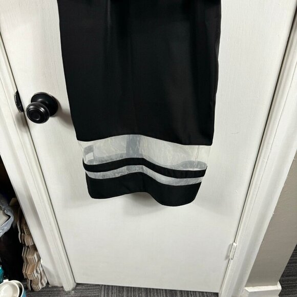 NBD Second Chances Midi Dress in Black tiered knee length dress SZ XS - Picture 5 of 10